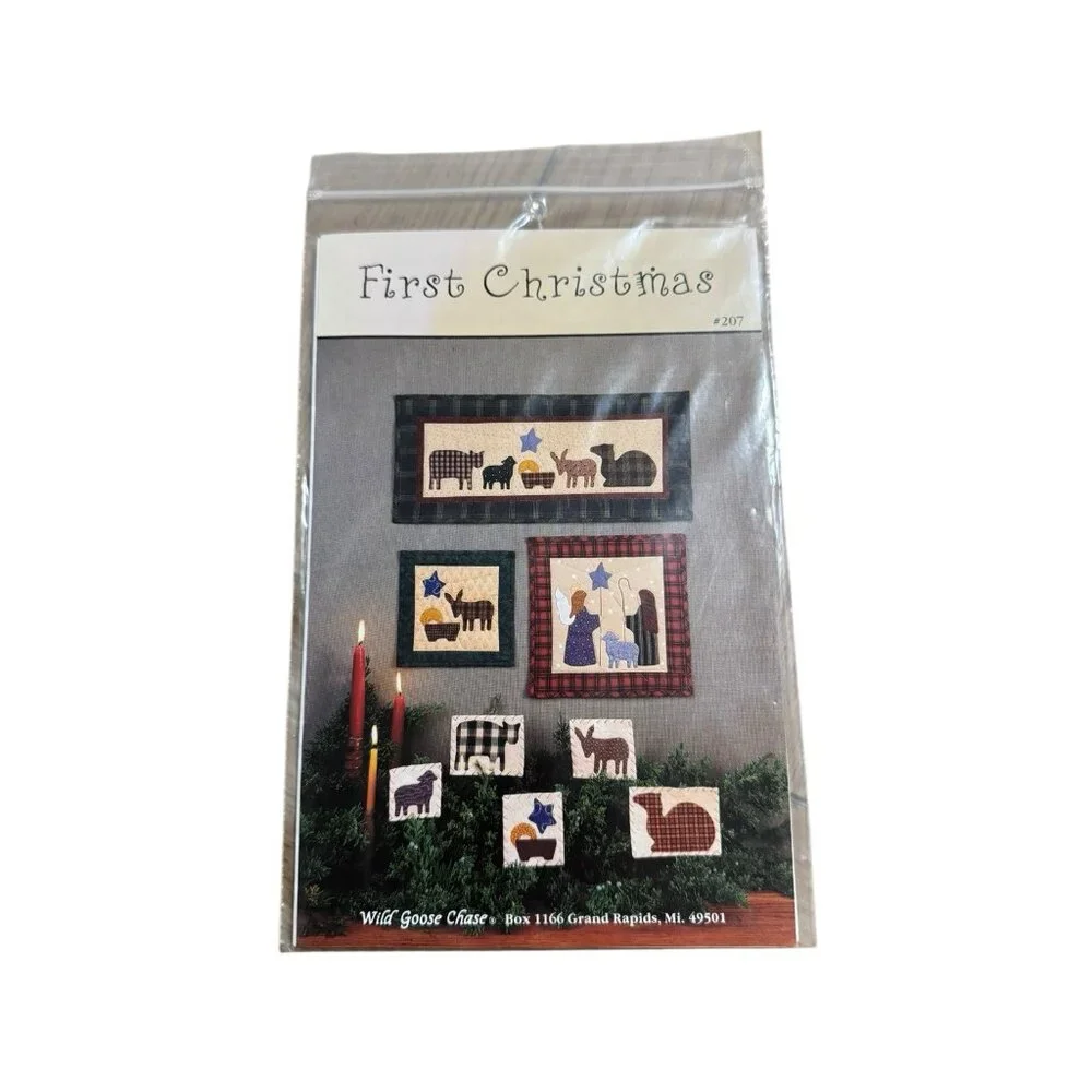 First Christmas Wallhangings Quilt‎ Pattern by Wild Goose Chase Country Vintage